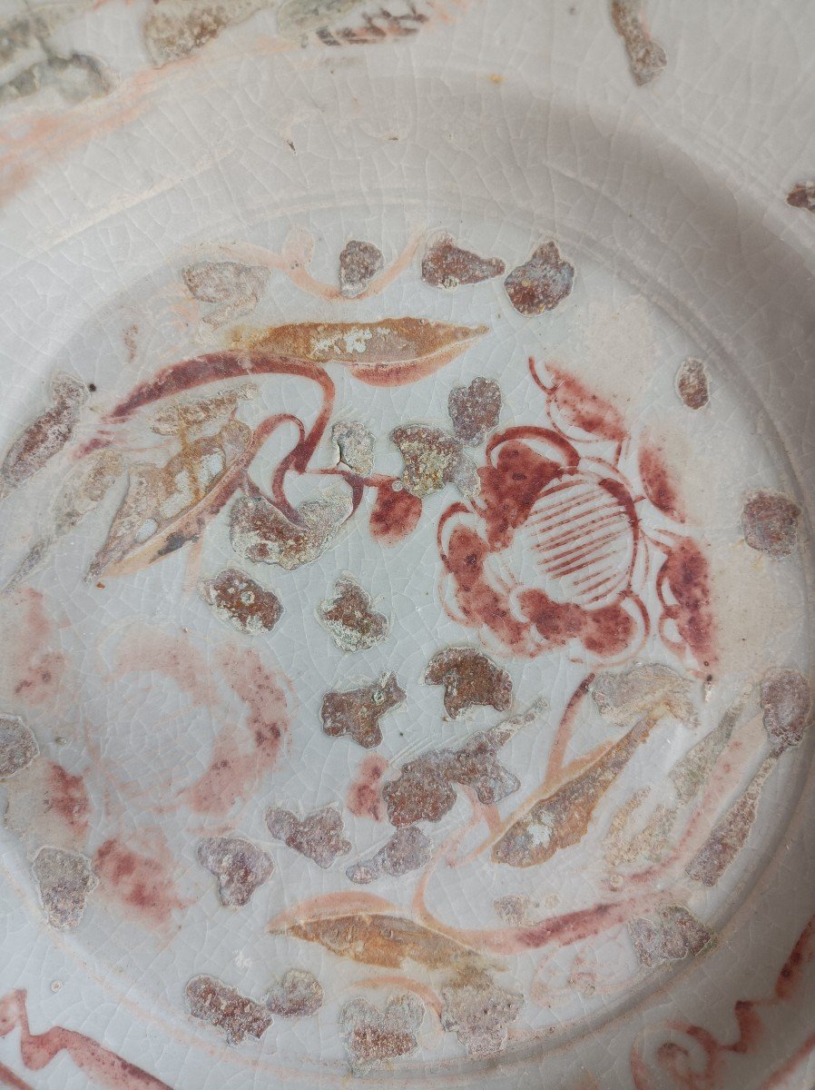 China Ming Period XVI E XVII Century Porcelain Plate From The Cargo Of The Merchant I Sin Ho -photo-3