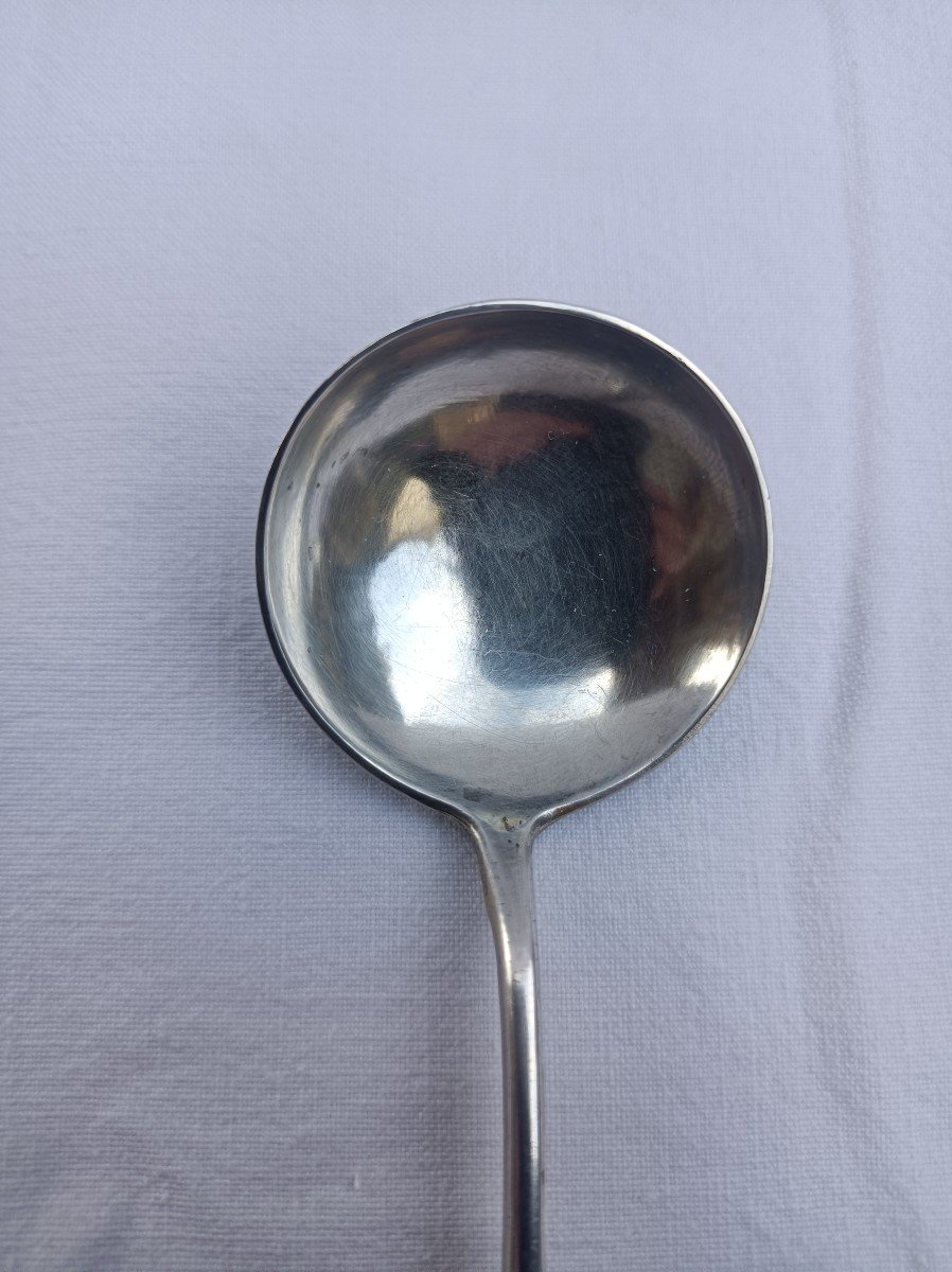 Russian Silver Niellé Twisted Caviar Spoon Moscow Kremlin Decor 1880 19th Century-photo-4
