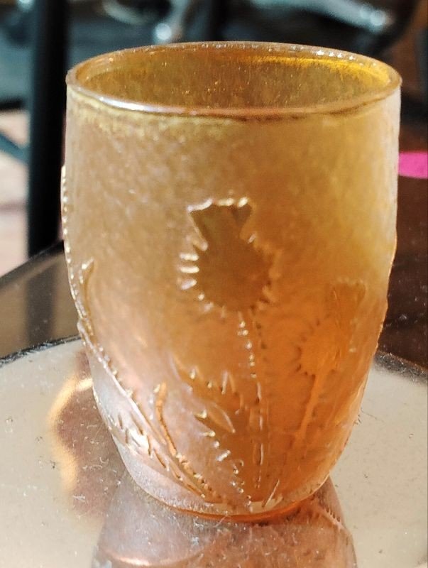 Daum Nancy, Small Thistle Vase, Circa 1900