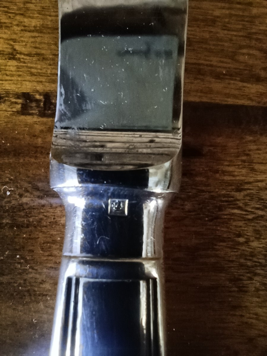 Christofle Albi Model, 12 Silver-plated Table Knives 24.5 Cm-photo-3