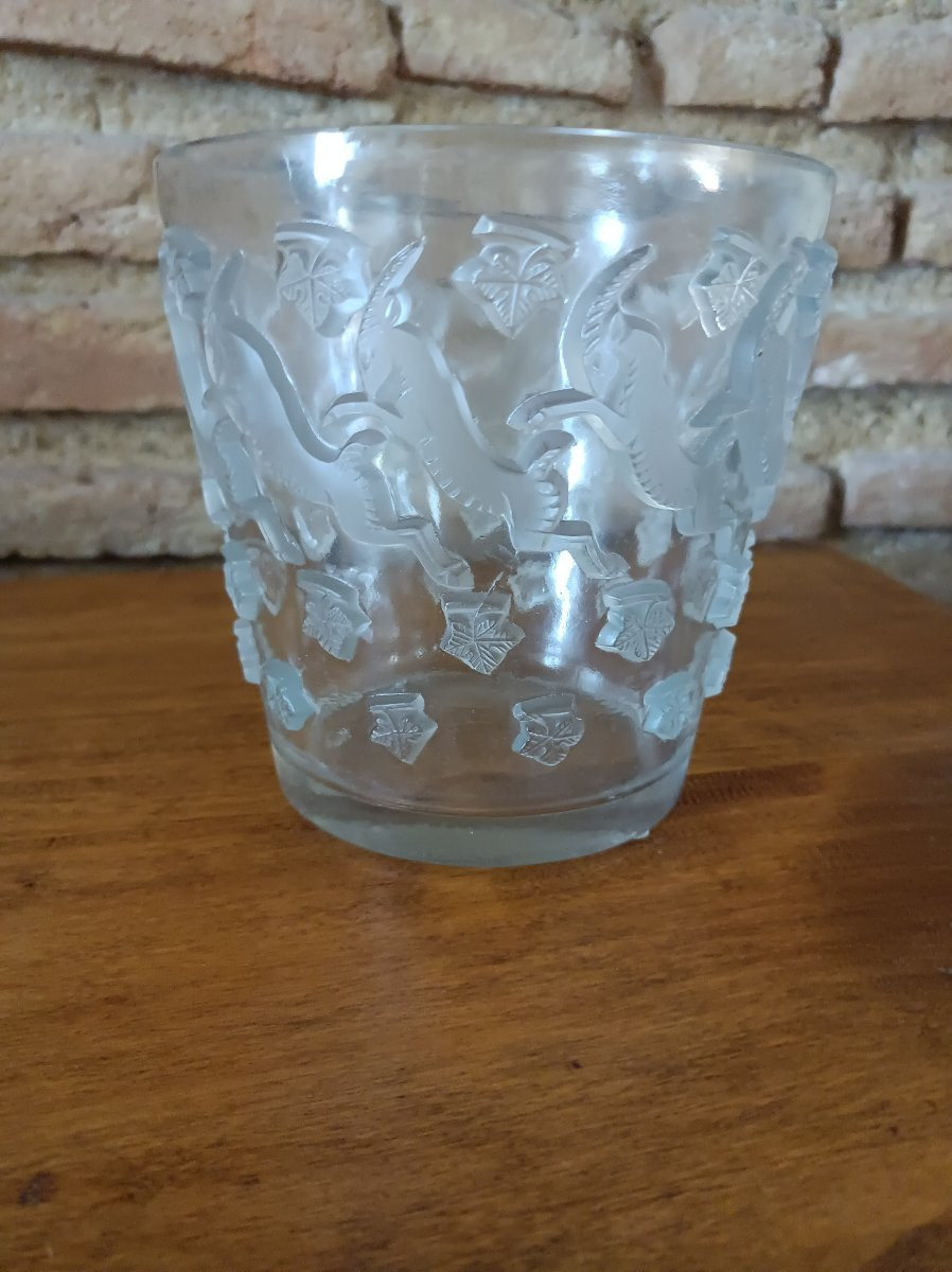 René Lalique Lave raisin en verre pressé modèle Jurançon  Crée En 1938-photo-3