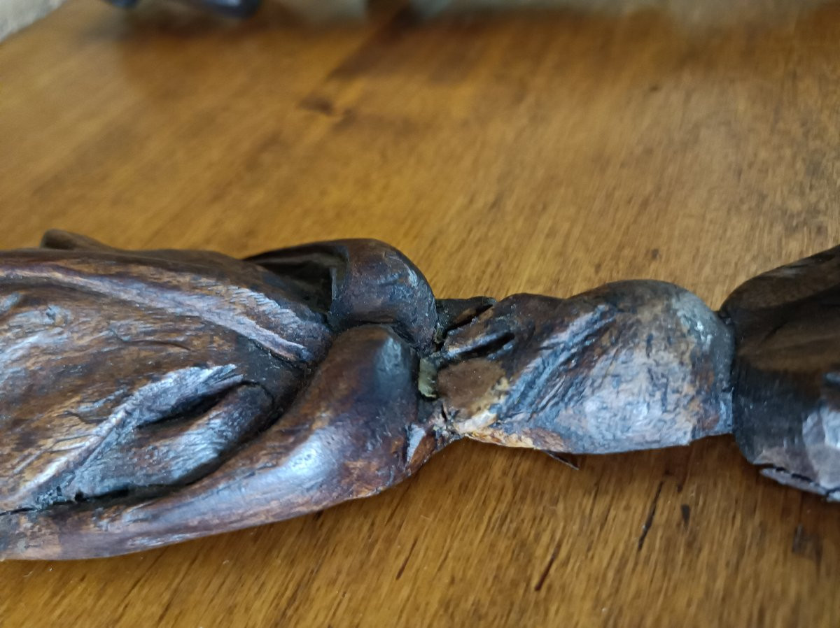 Pair Of Carved Walnut Cherubs, Italy, 17th Century-photo-7