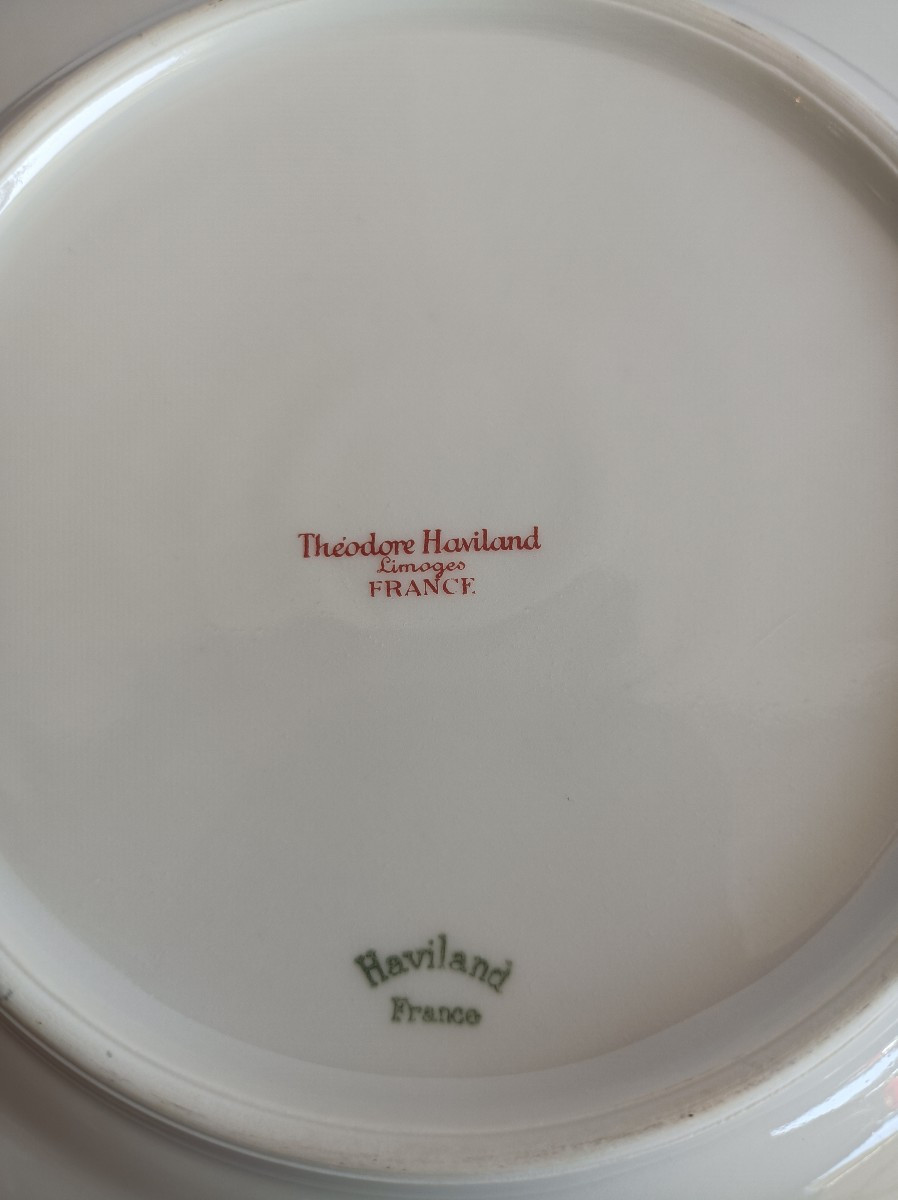 Service De Table décor floral peint Maison Theodore Haviland Porcelaine de Limoges XIXe siecle-photo-3