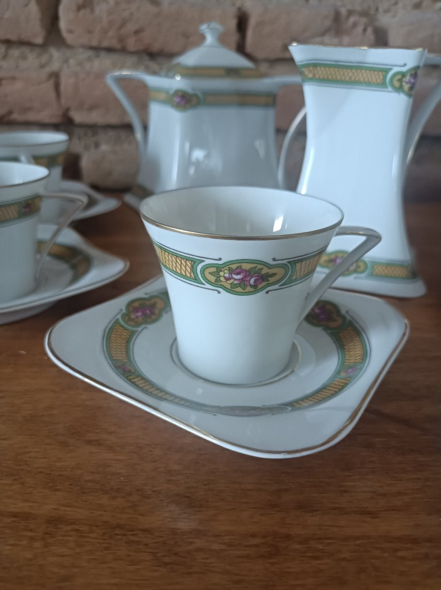 Alfred Lanternier Limoges Porcelain Art Nouveau Tea/coffee Set Circa 1920-photo-3