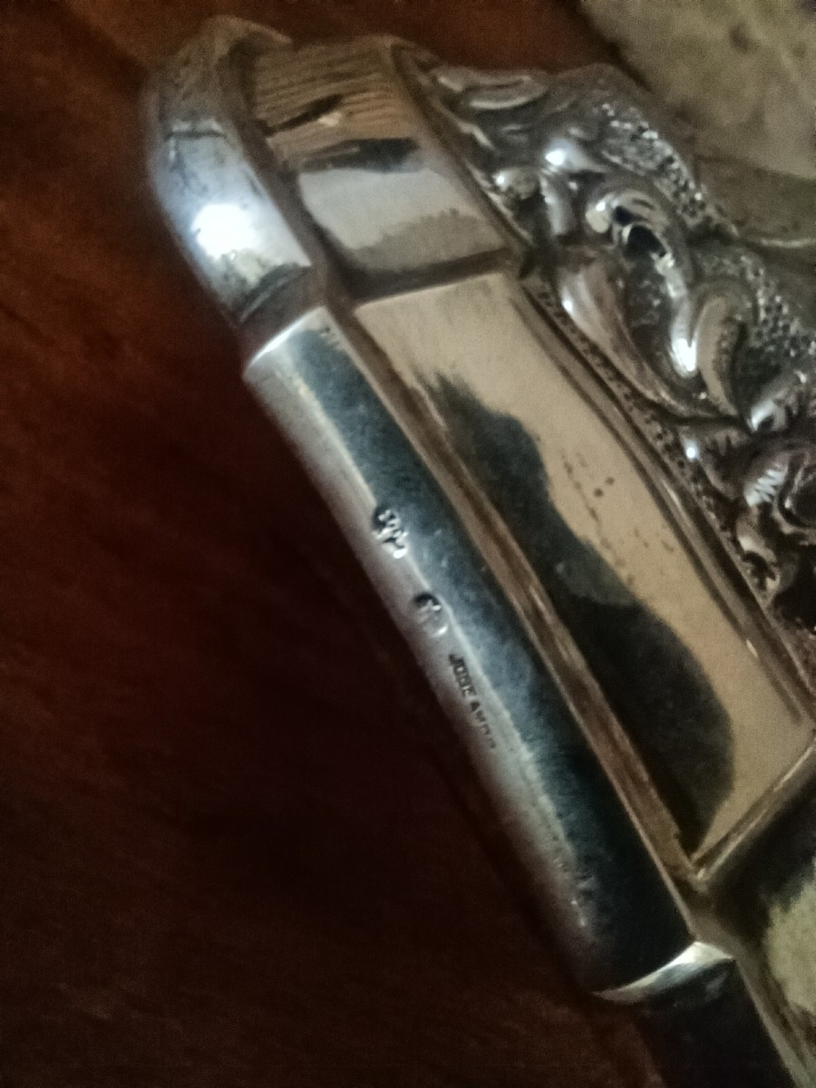 Pair Of Large Five-light Candlesticks In 916/1000 Silver By Dionisio Garcia, Spain-photo-7