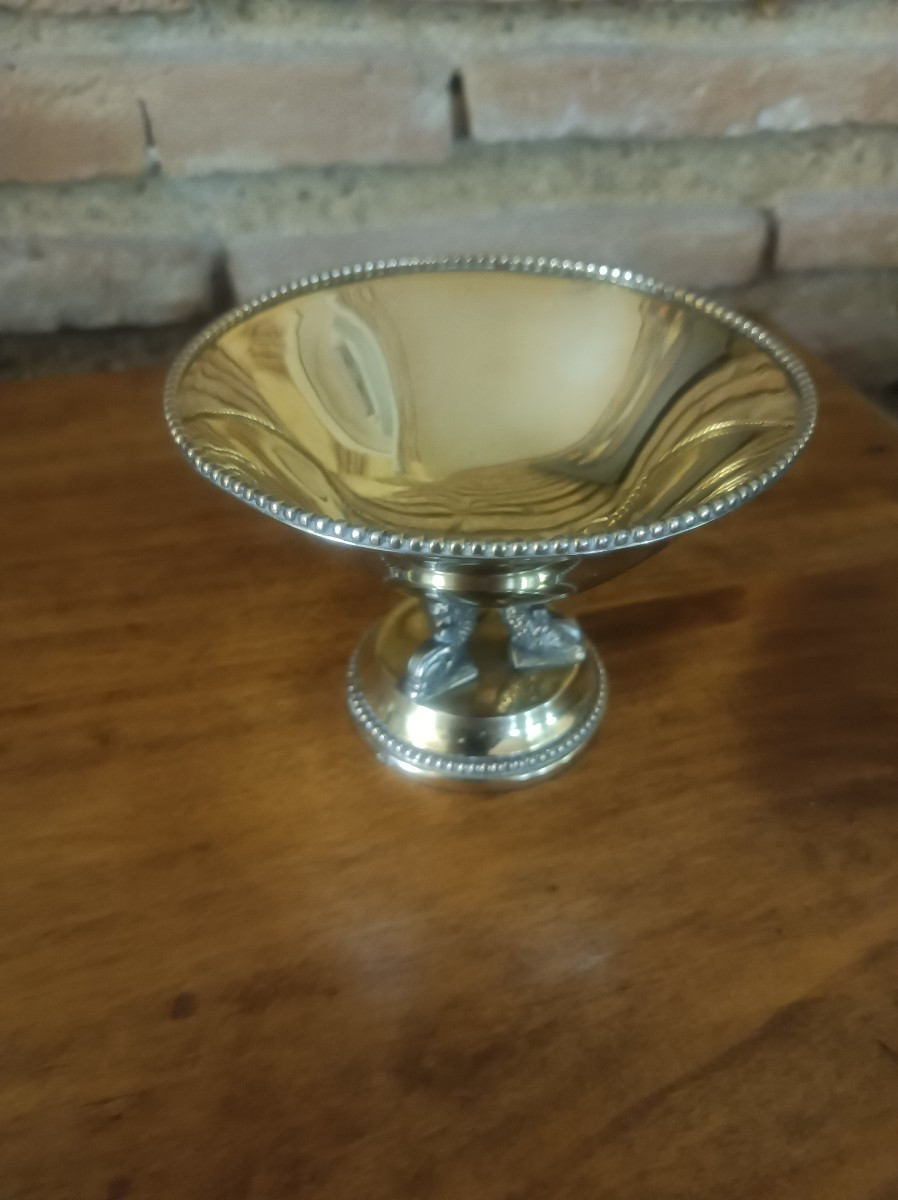 Coupe empire en Argent Massif et Vermeil Orfèvrerie Leysen Frères Bruxelles 