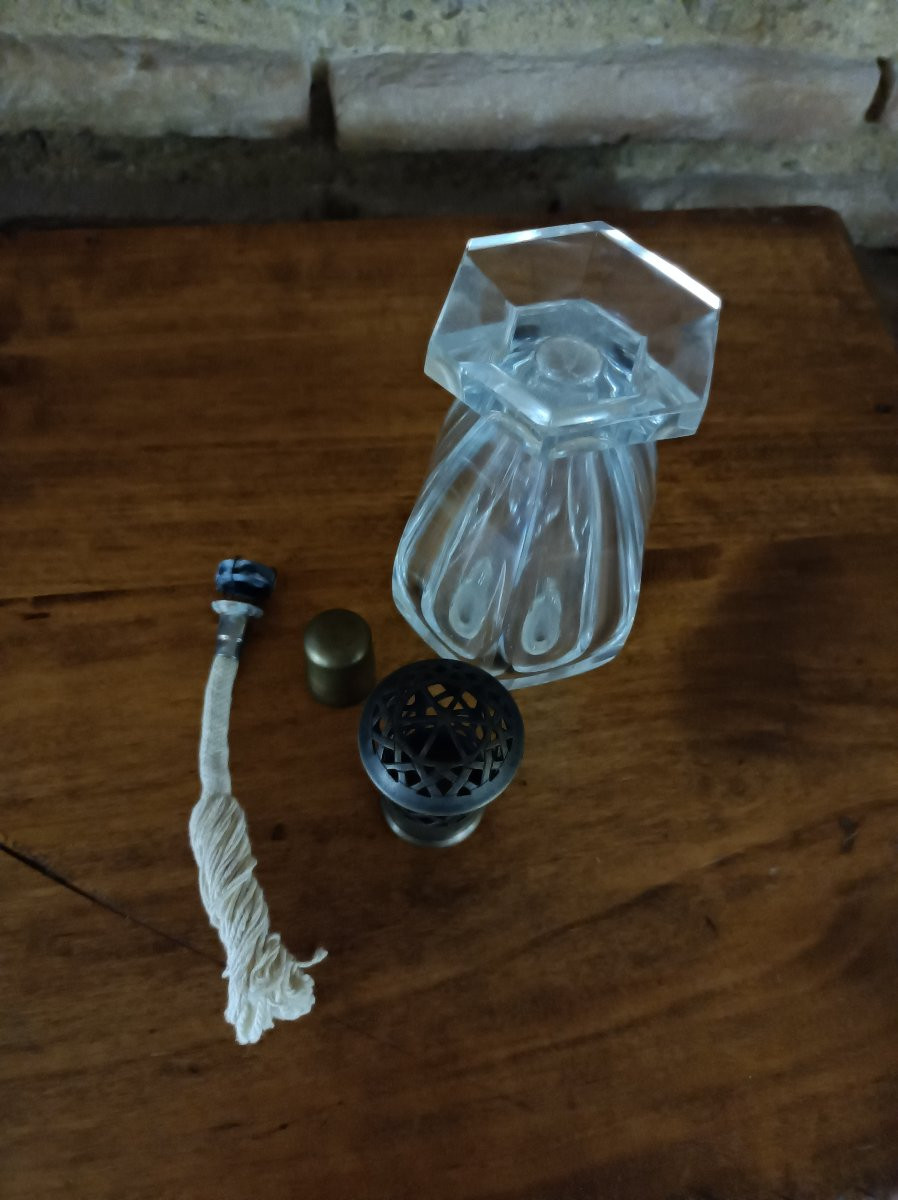Lampe Berger Cut Crystal Baccarat France Model Amphore 20th Century-photo-2