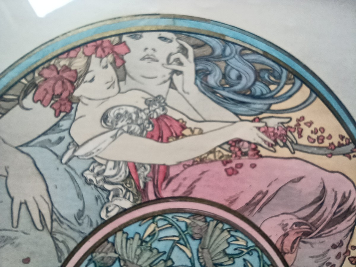 Alphonse Mucha - The Passing Wind Carries Away Youth, 1899 - Original Lithograph-photo-4