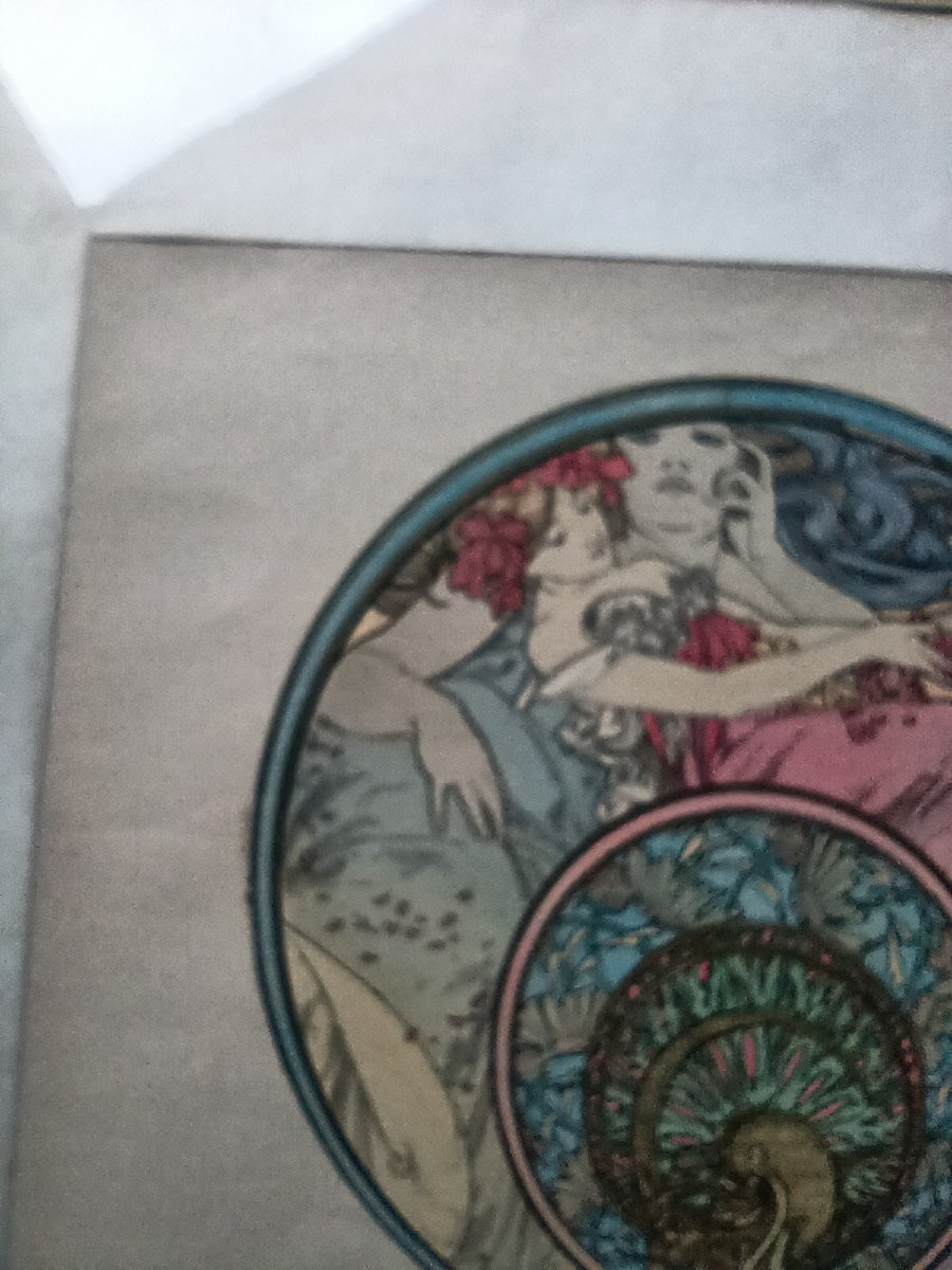 Alphonse Mucha - The Passing Wind Carries Away Youth, 1899 - Original Lithograph-photo-6