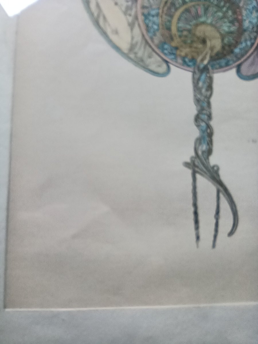 Alphonse Mucha - The Passing Wind Carries Away Youth, 1899 - Original Lithograph-photo-7