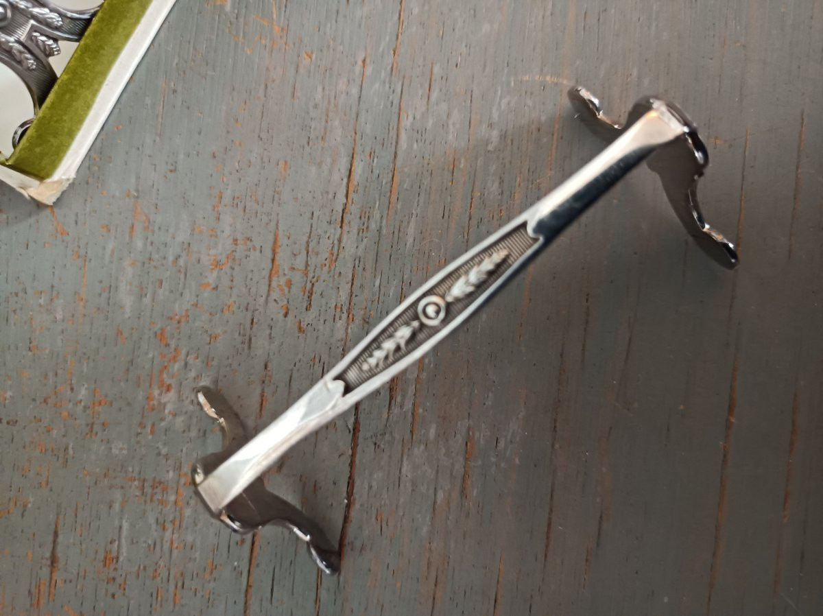 Christofle modèle Marie-Antoinette  12 porte-couteaux  en métal  argenté-photo-3