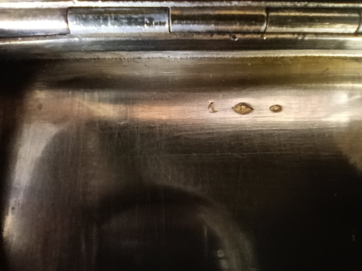 Etui à cigarettes art deco en or jaune 18K et argent massif  Signé Puiforcat France-photo-2