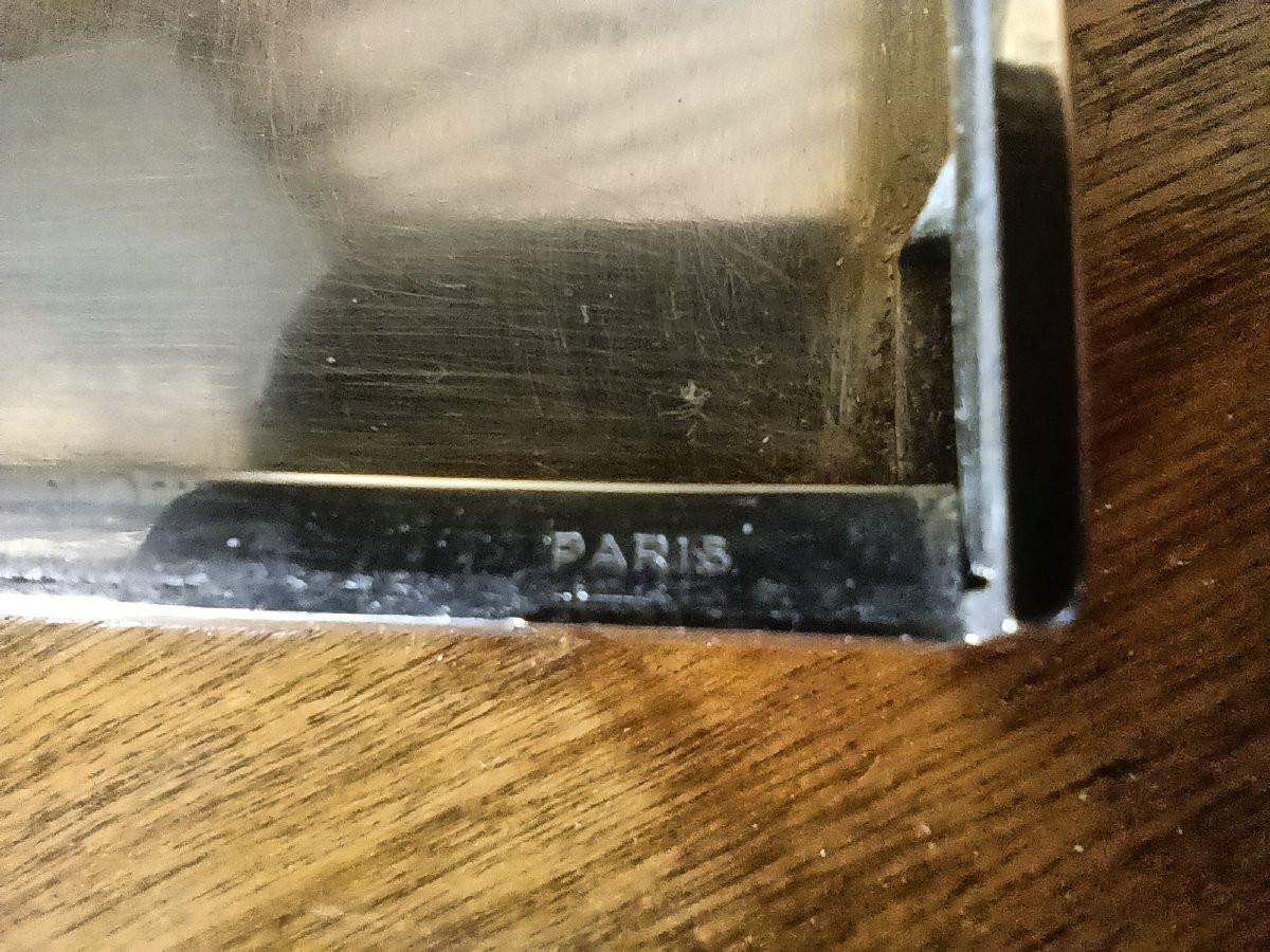 Etui à cigarettes art deco en or jaune 18K et argent massif  Signé Puiforcat France-photo-4