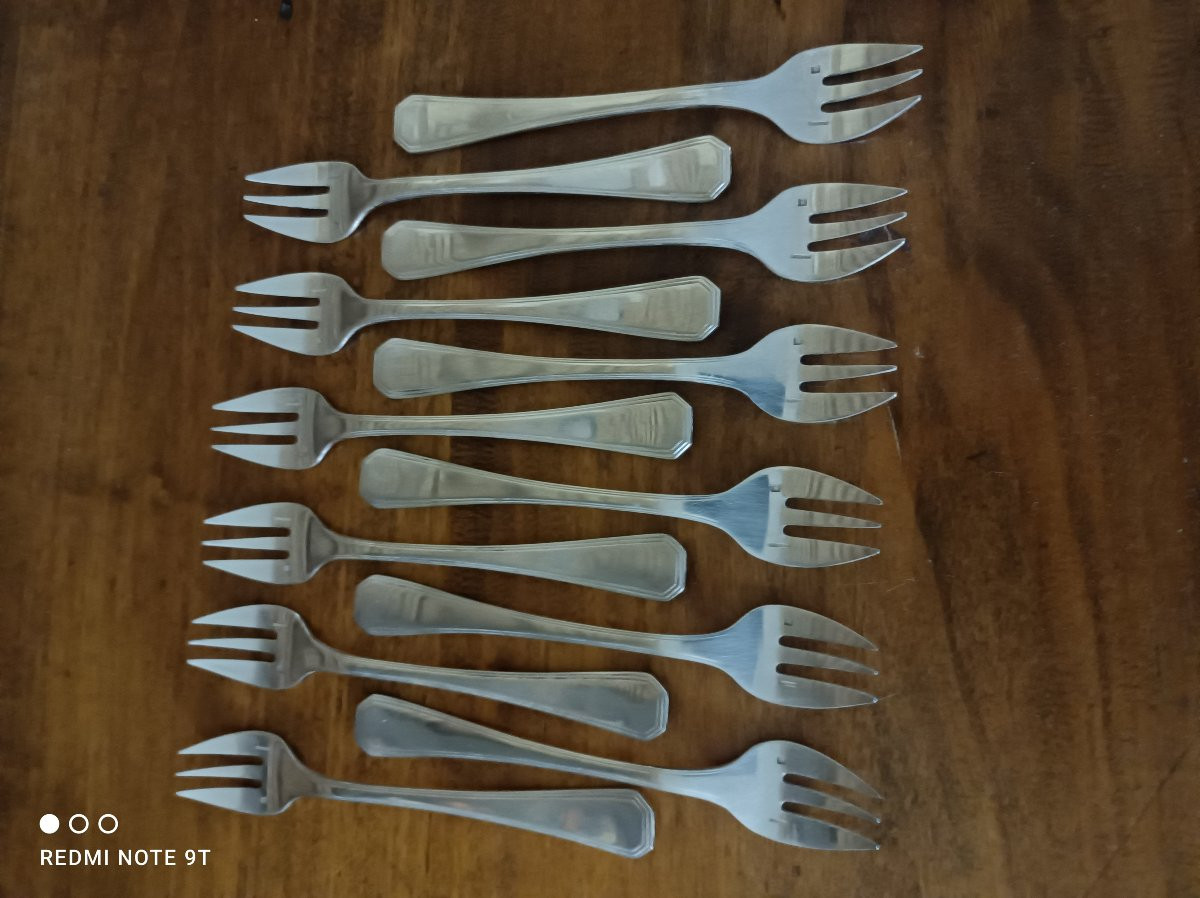  Fourchettes à huître modèle America Christofle-photo-2