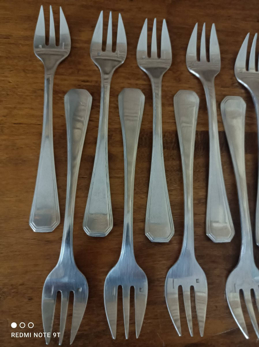  Fourchettes à huître modèle America Christofle-photo-3