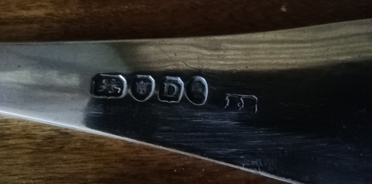 Solid Silver Stew Spoon, England, 18th Century-photo-1