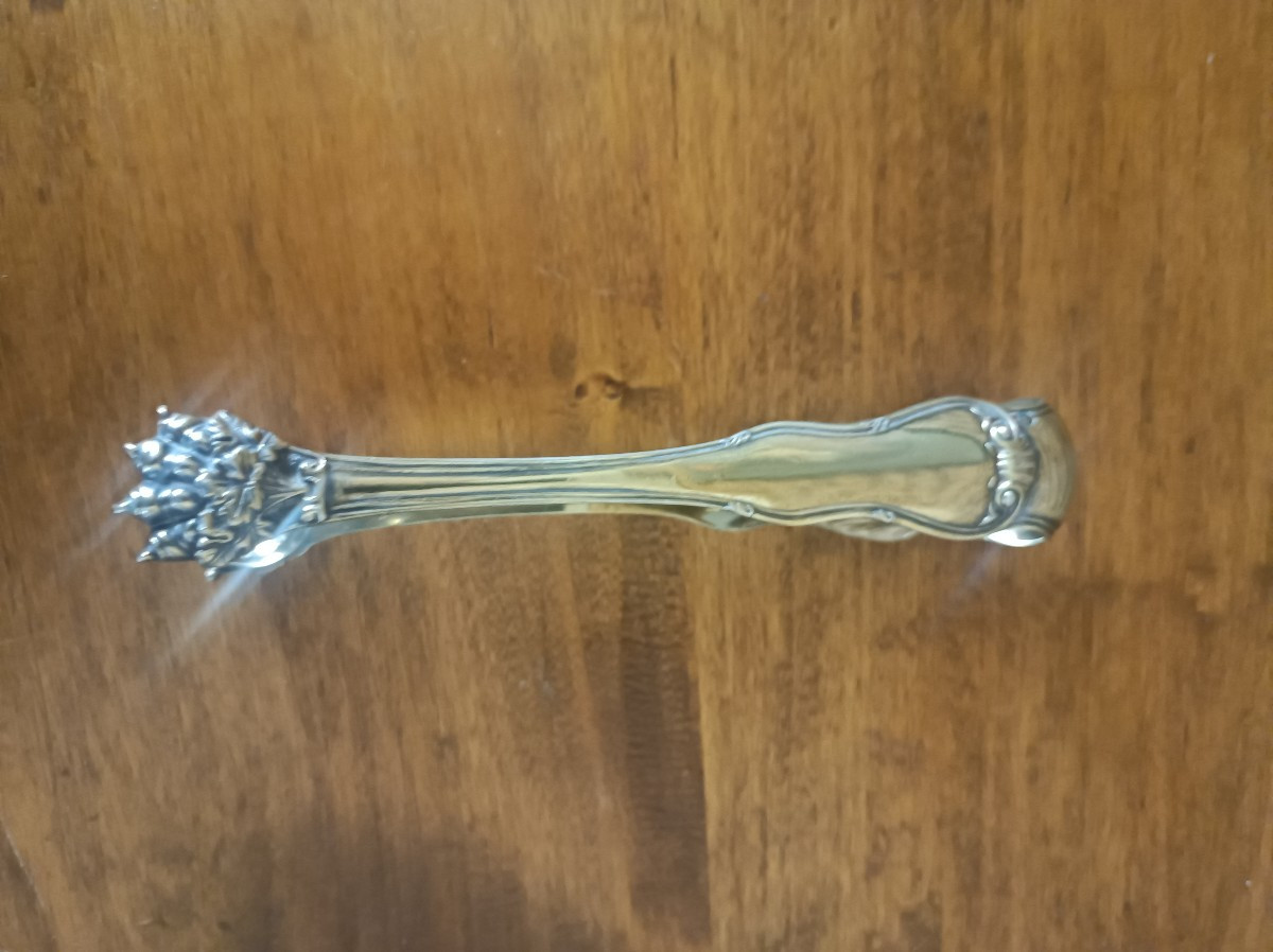 19th Century Silver-gilt Sugar Tongs