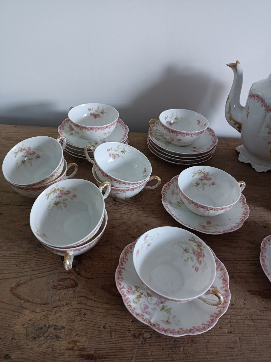 Louis Majorelle & Haviland Limoges Porcelain Tea And Coffee Service Circa 1890-photo-2
