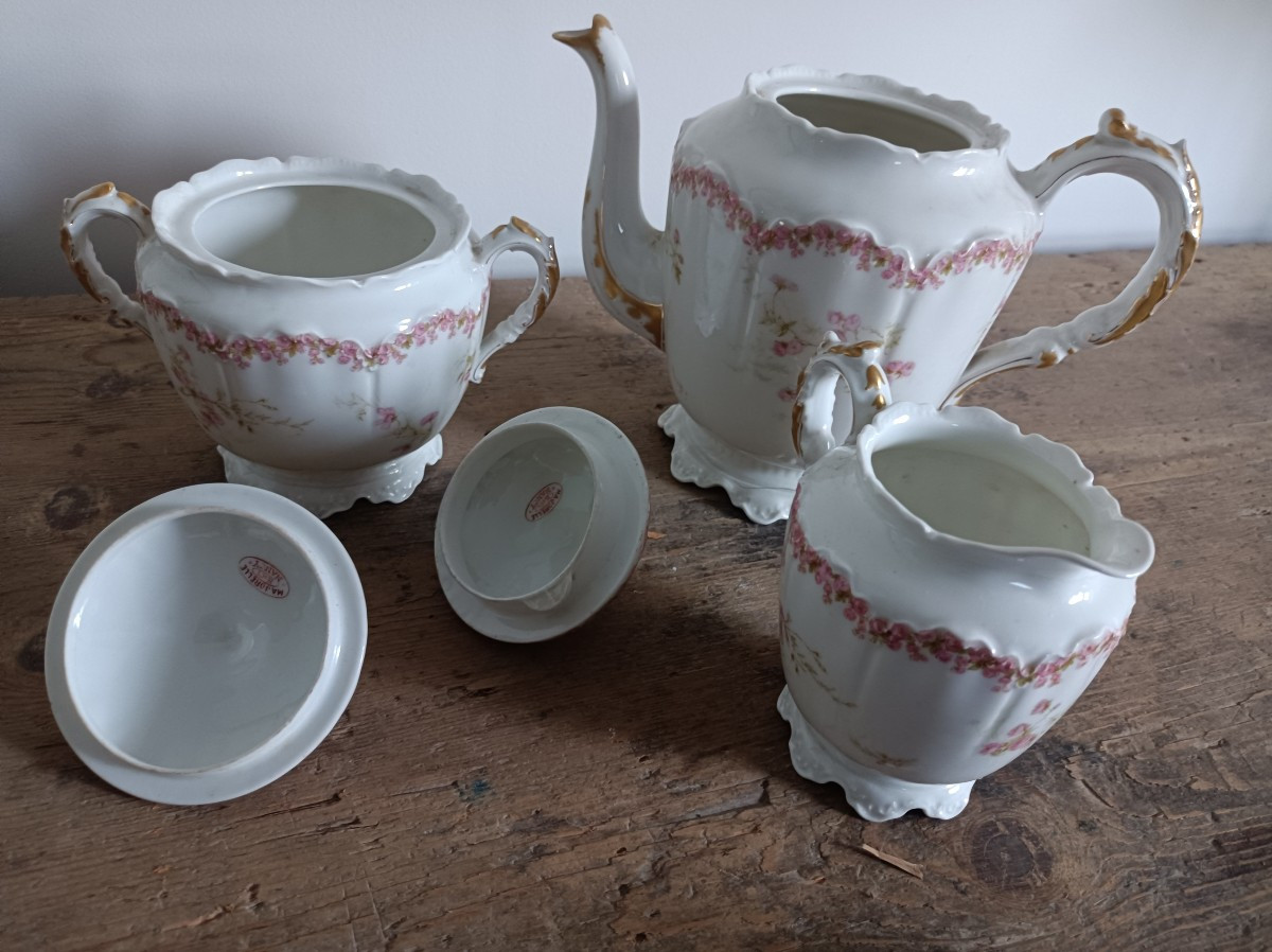 Louis Majorelle & Haviland Limoges Porcelain Tea And Coffee Service Circa 1890-photo-4