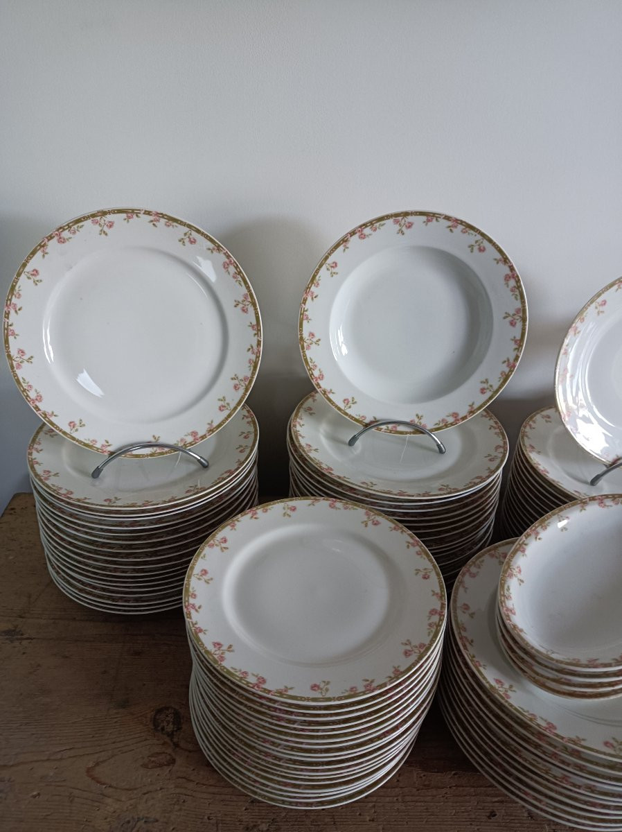 Majorelle Nancy-haviland & Cnie Limoges Porcelain Service With Floral Decoration -photo-1