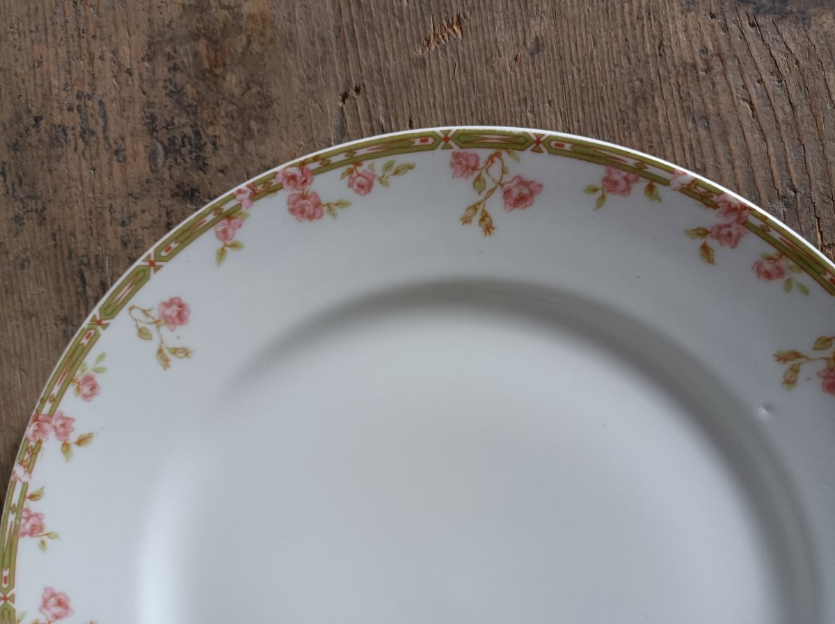 Majorelle Nancy-haviland & Cnie Limoges Porcelain Service With Floral Decoration -photo-4