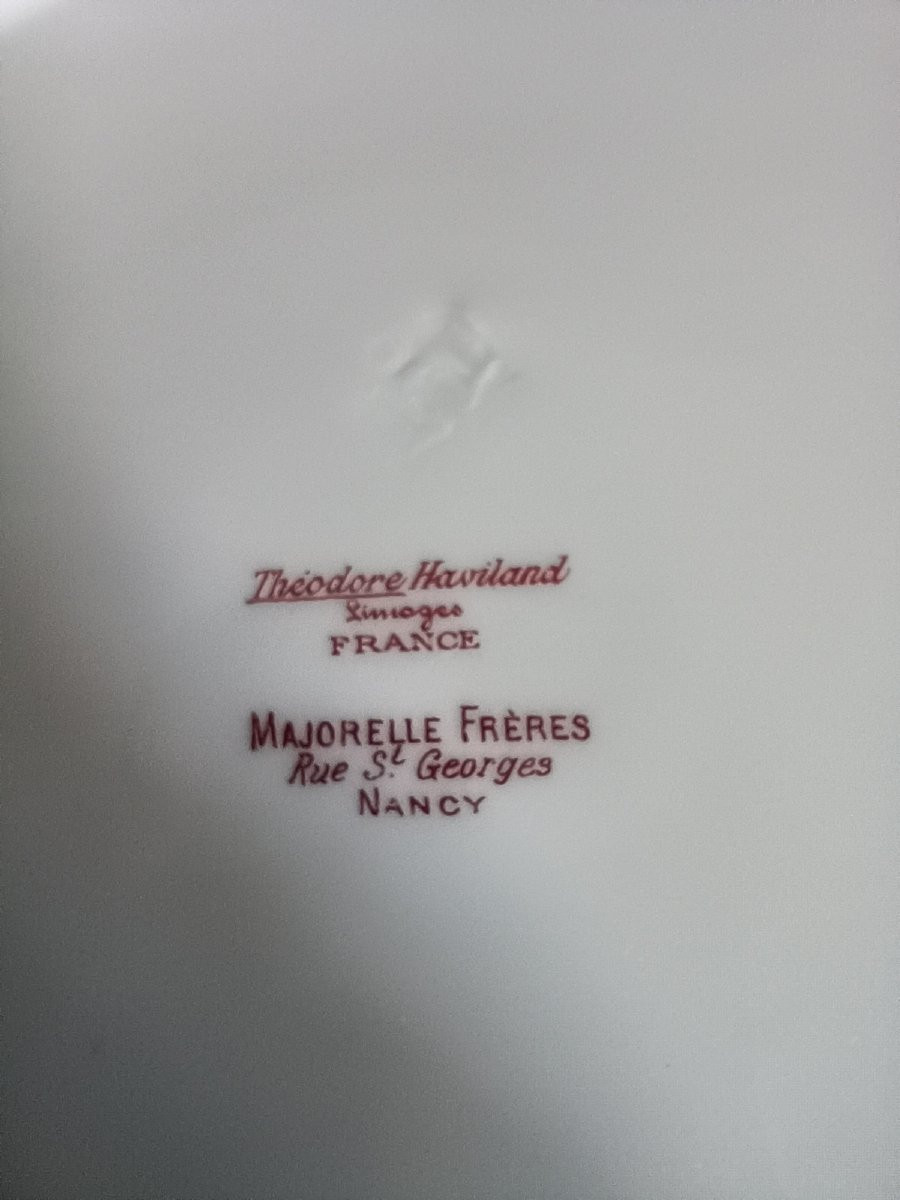 Majorelle Nancy-haviland & Cnie Limoges Porcelain Service With Floral Decoration -photo-5