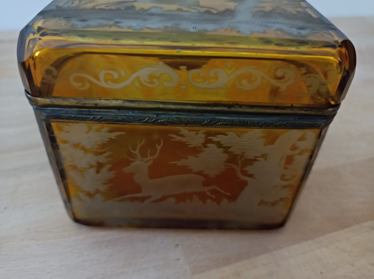 19th Century Bohemian Crystal Jewelry Box-photo-4