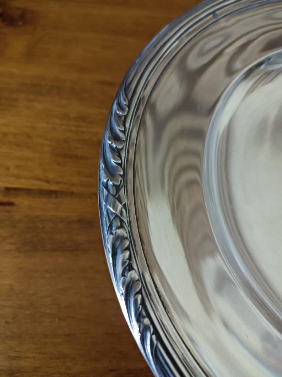  Puiforcat For Servan Bordeaux, Solid Silver Freestanding Display Bowl, 19th Century-photo-4