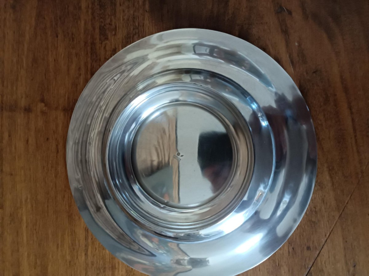  Puiforcat For Servan Bordeaux, Solid Silver Freestanding Display Bowl, 19th Century-photo-1