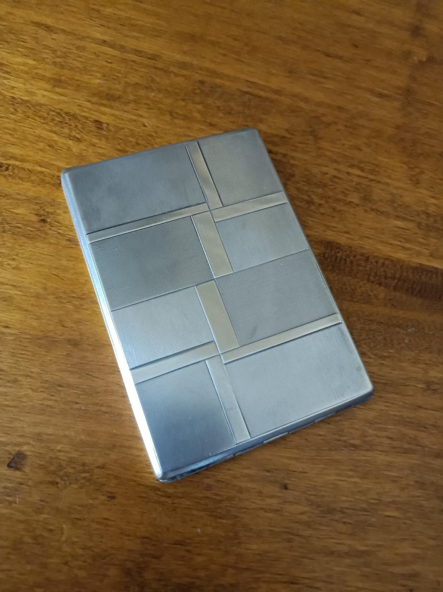 étuis a cigarettes art-deco argent massif sterling 925