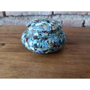 Jean Gerbino Vallauris Empty Box Pocket Ceramic Mosaic Mixed Earth Nériage 