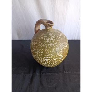 Glazed Earthenware Oil Jug, Beauronne, Périgord.