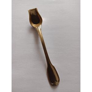 pelle à sels argent vermeil blason sous couronne ducal poinçon Coq XIXè siècle