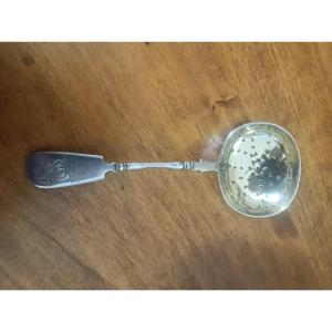 Cuillère à saupoudrer argent russe vermeil  Moscou Agafonov XIXème siecle