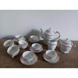 Louis MAJORELLE  & HAVILAND Limoges Service à thé café en porcelaine circa 1890