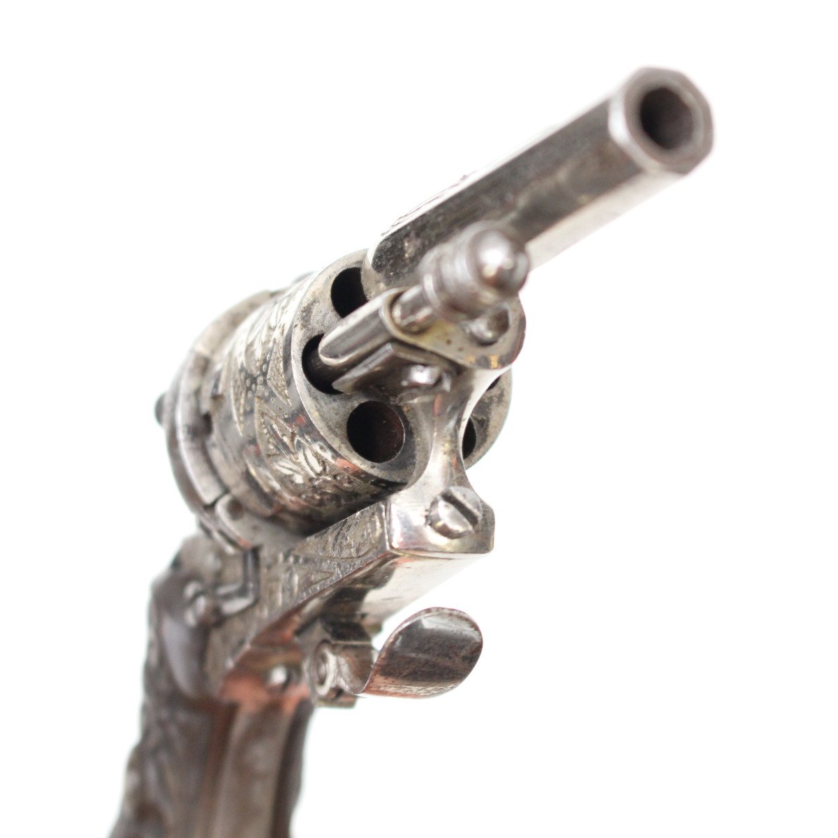 Revolver à broche type Lefaucheux, calibre 5 mm, France ou Belgique, milieu du XIXe siècle-photo-4