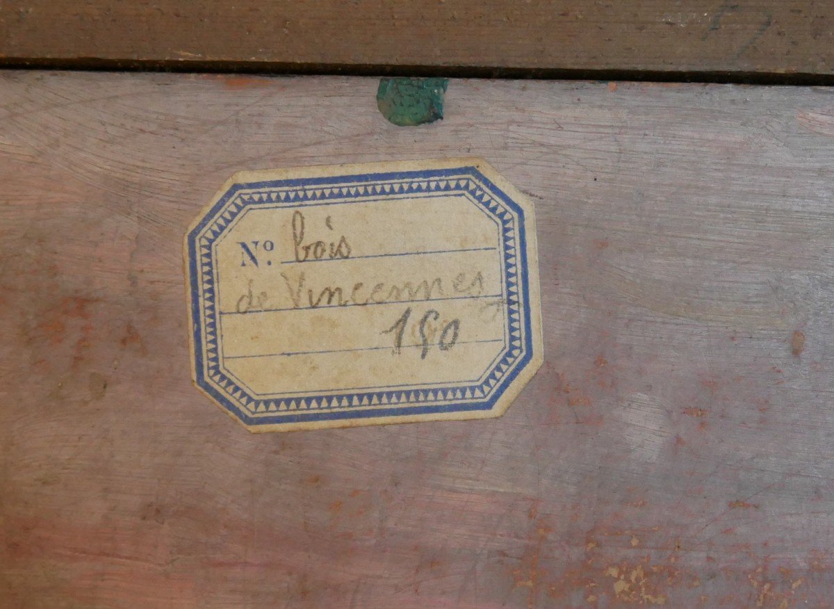 Paul Lecuit Monroy, Bois De Vincennes 1913, Oil On Cardboard Signed-photo-4