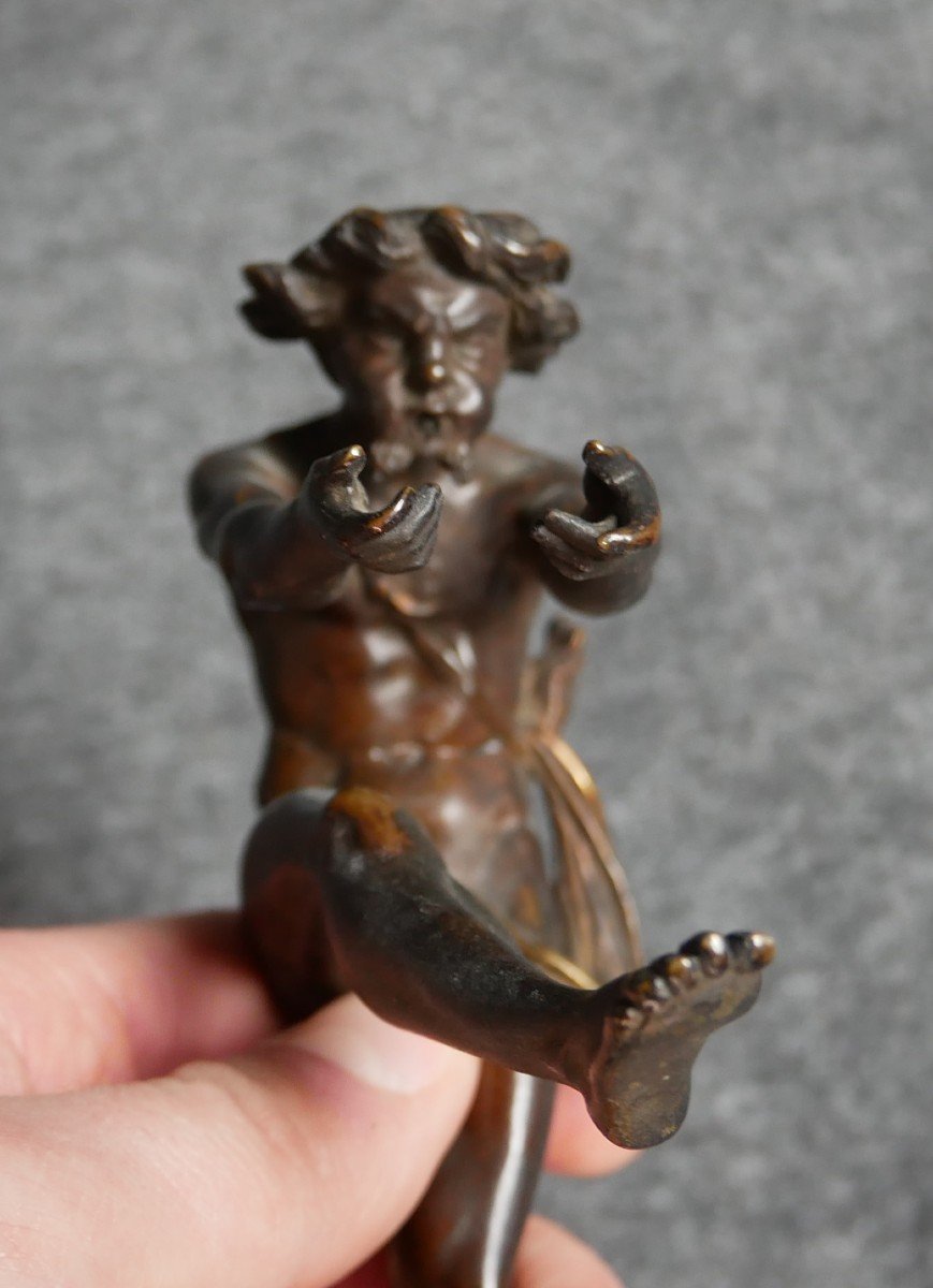 Satire En Bronze, Sculpture, Bronze Ancien, XIXème-photo-3