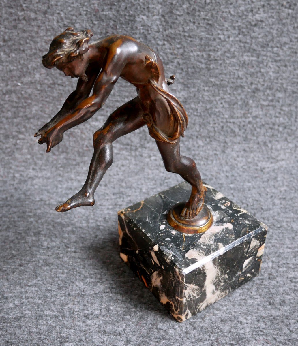 Satire En Bronze, Sculpture, Bronze Ancien, XIXème