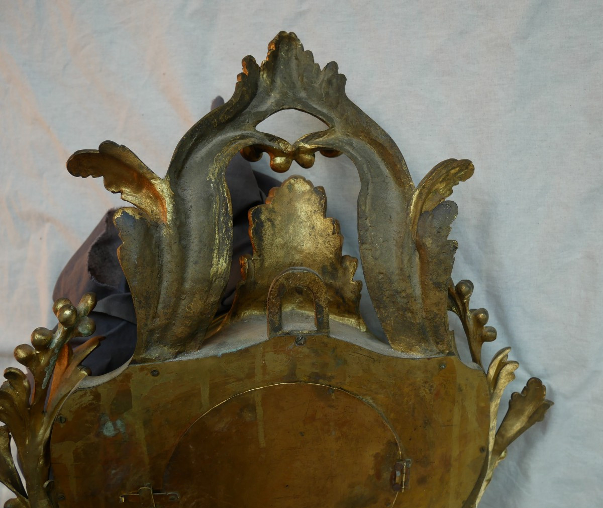 Cartel d'Applique en bronze, Rocaille, Louis XV,  Balthazar, Paris, XVIIIe, XIXe siècle-photo-2