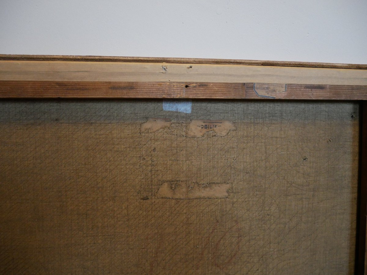 E.M. Samson, Chiens de Chasse et Rats, Huile sur Toile, 1900-photo-4