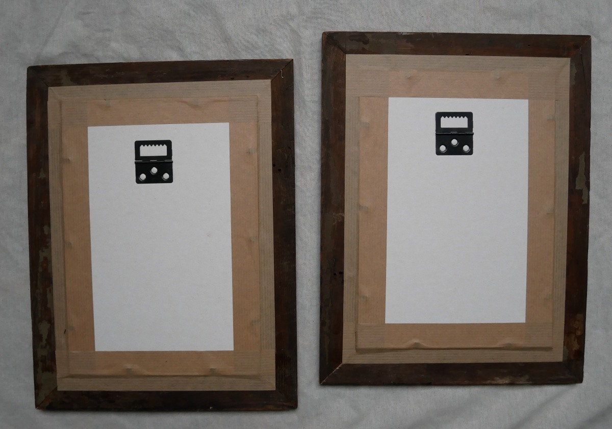 Paire d'Aquarelles, Scènes Indochinoises, A. Gilles, 1922-photo-2