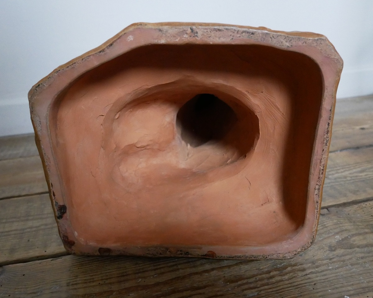 Sujet en terre cuite, Enfant en Prière, Giradet, 1900-photo-5