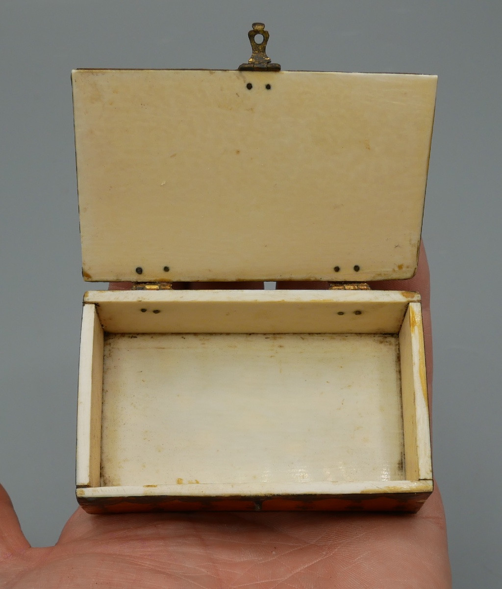 Quadrille Game Box In Arte Povera, Romantic Scene, 18th Century-photo-1