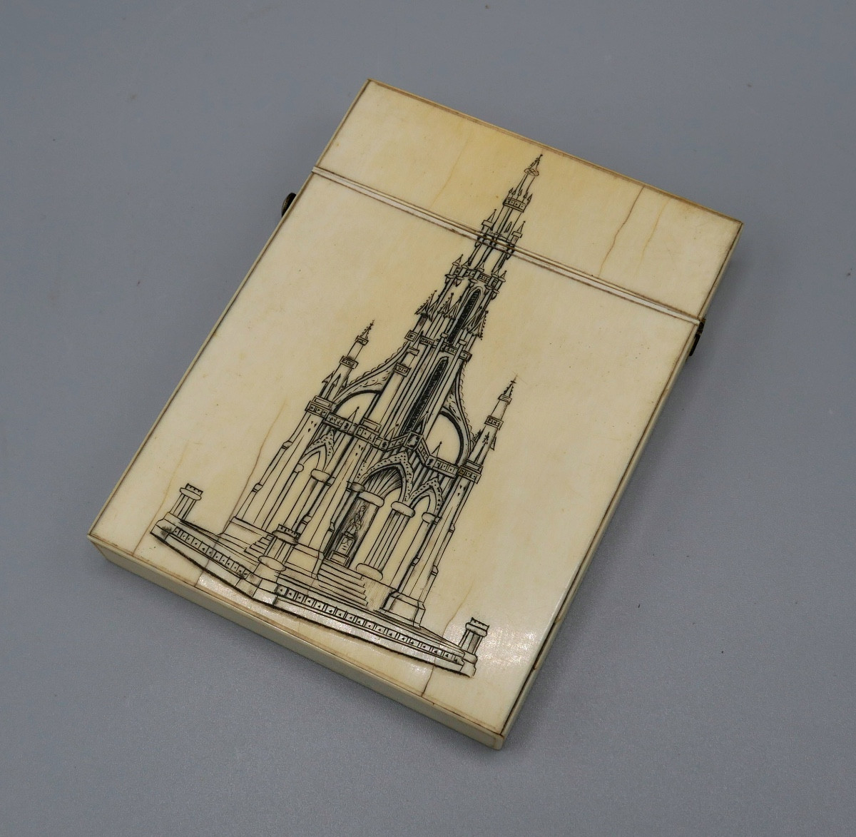 Etui à Cartes à décor Architecturé, Paysages, XVIIIème, XIXème siècle