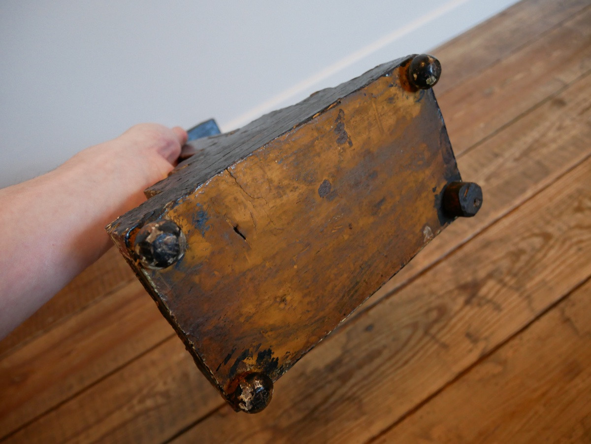 Croix Reliquaires, Paperolles, Christ en Verre Filé de Nevers, XVIIIème siècle-photo-1