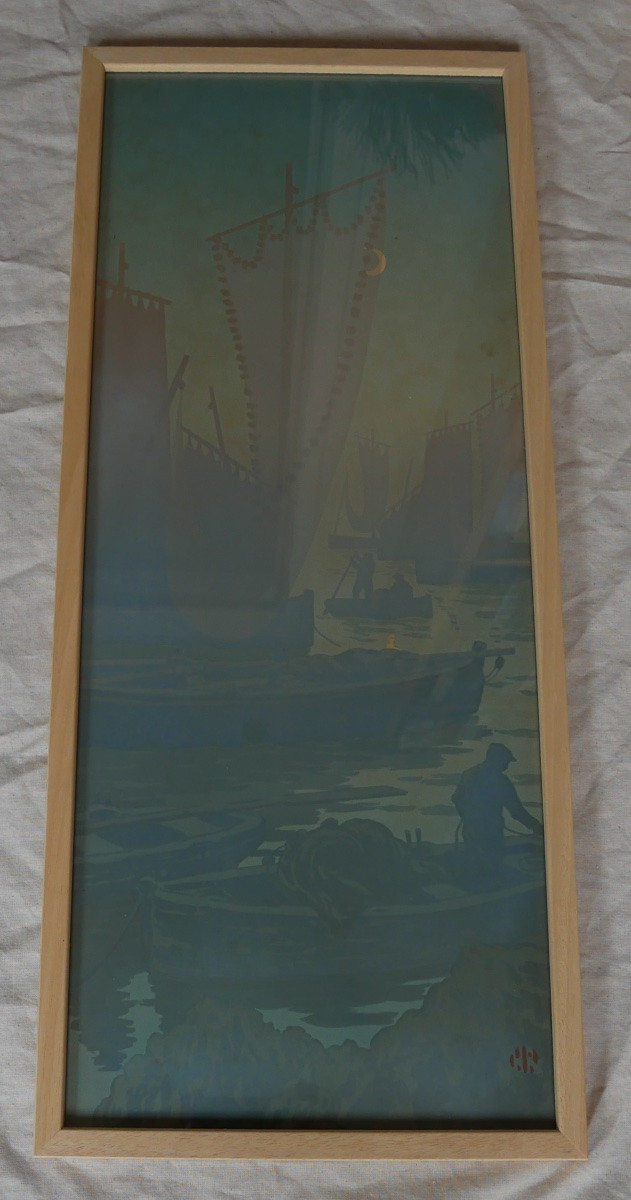 Henri Rivière, Féérie des Heures, Le Premier Quartier, Lithographie, 1901-photo-2