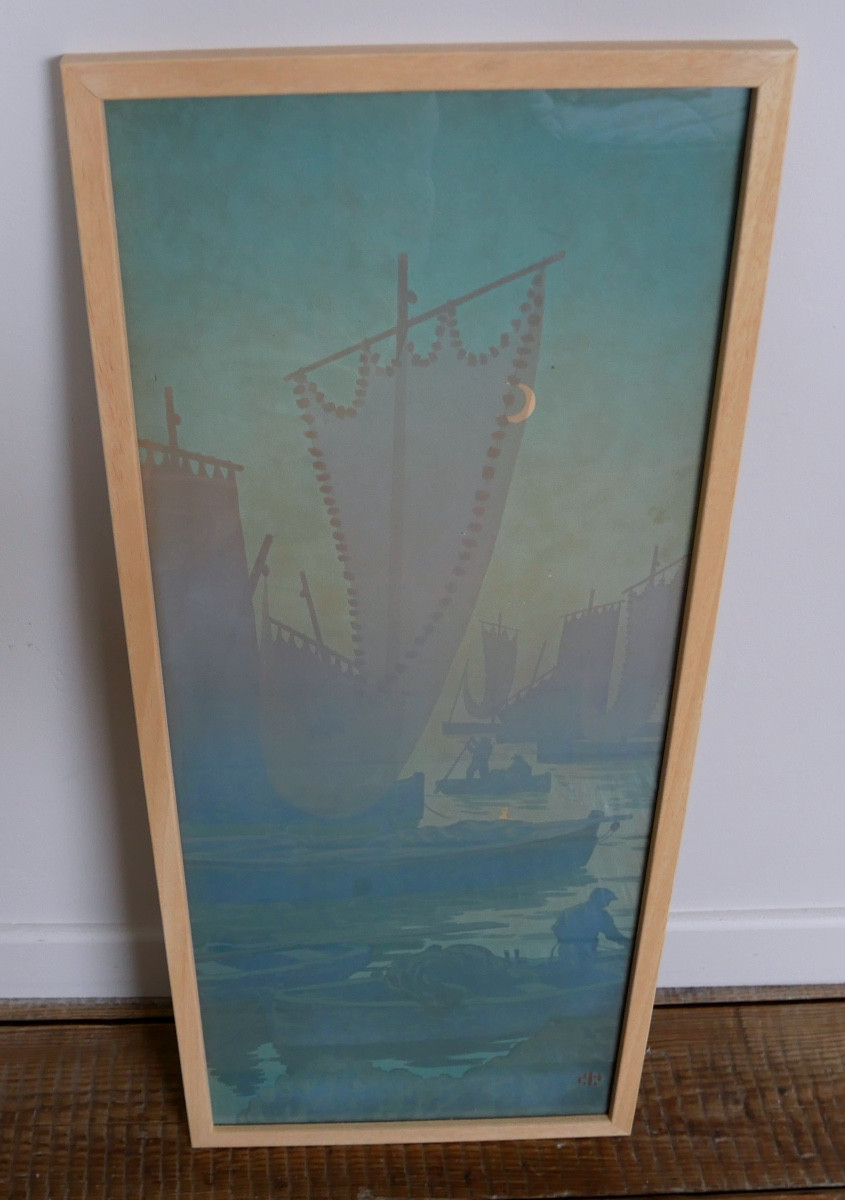 Henri Rivière, Féérie des Heures, Le Premier Quartier, Lithographie, 1901