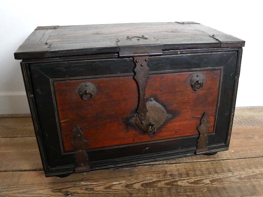 Indo-portuguese Cabinet, Travel Cabinet In Wood And Wood Veneer, 18th, 19th Century-photo-2