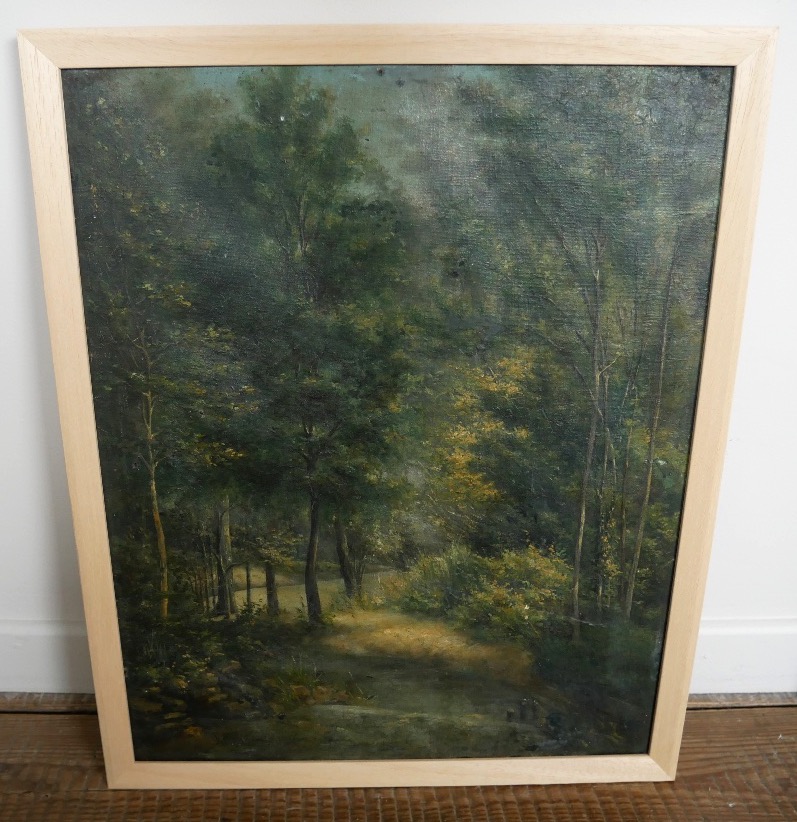 Eugène Eckendorf, Oil On Canvas, Sous-bois, 1900